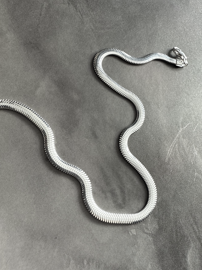 Snakebone Sterling Silver Chain