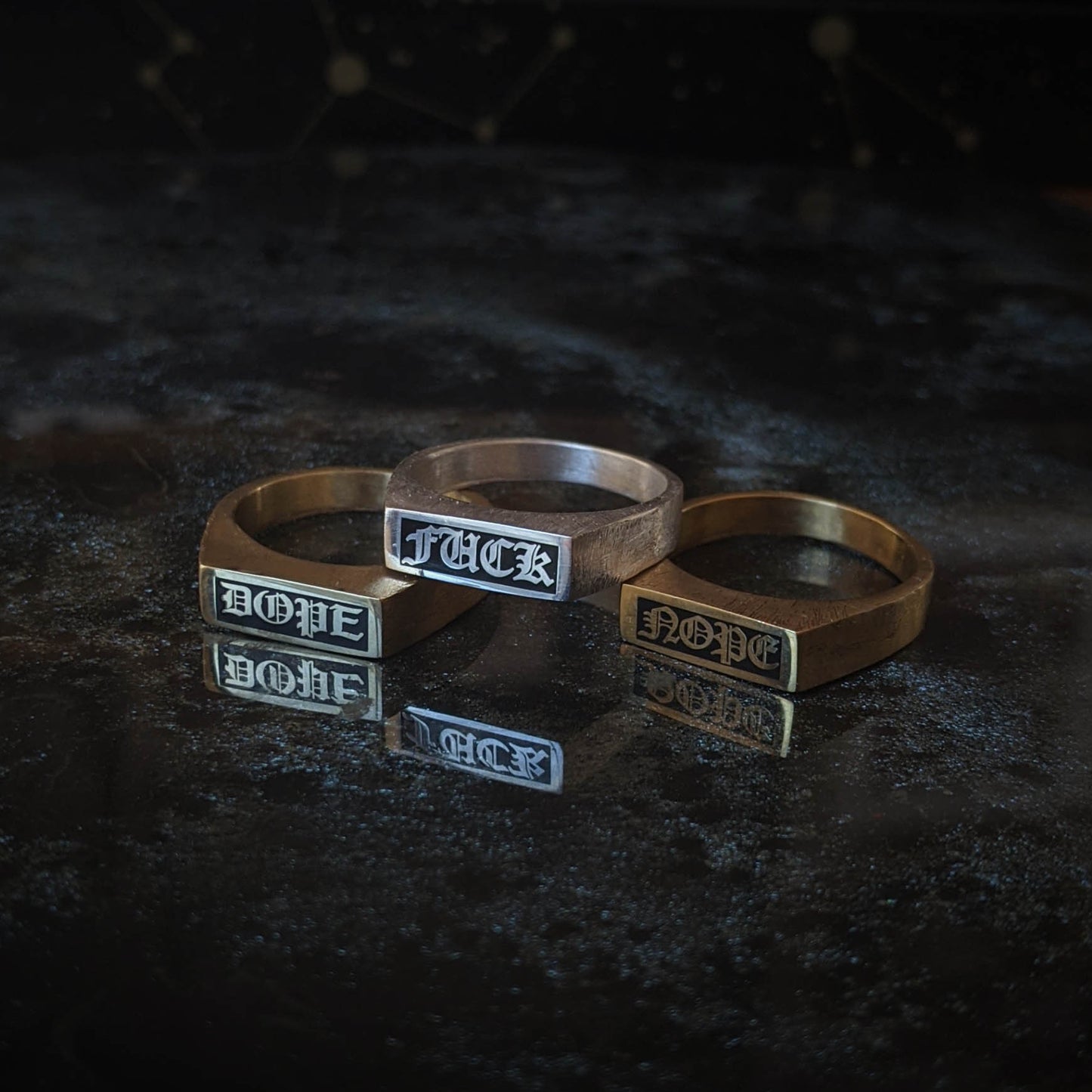 SLUT Silver Text Signet
