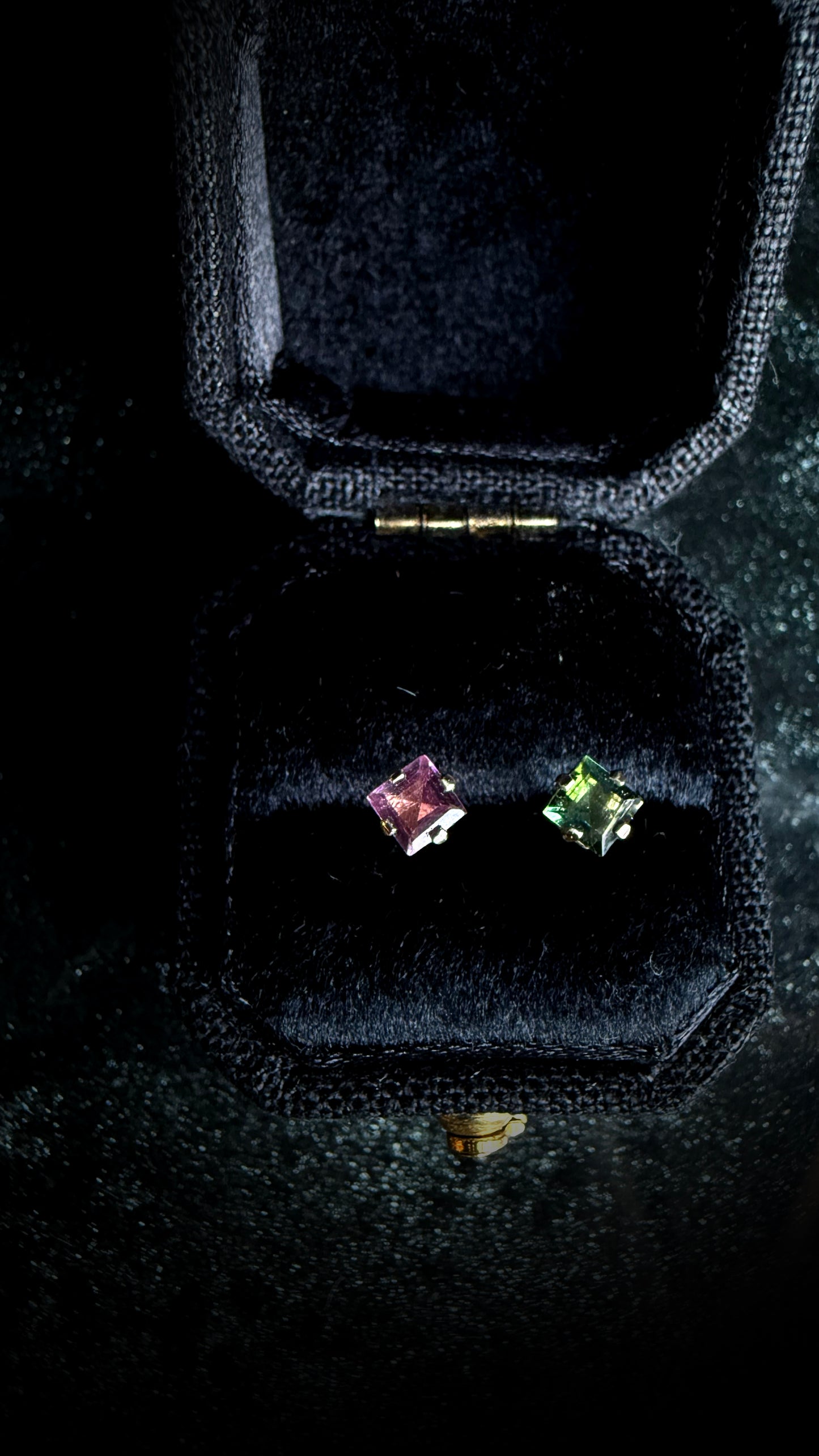 Azulon Tourmaline Gold Studs